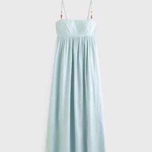 Abercrombie Tie-Back Babydoll Maxi Dress NWT Small